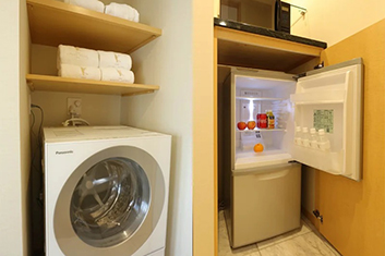 IHコンロ、冷蔵冷凍庫、洗濯乾燥機